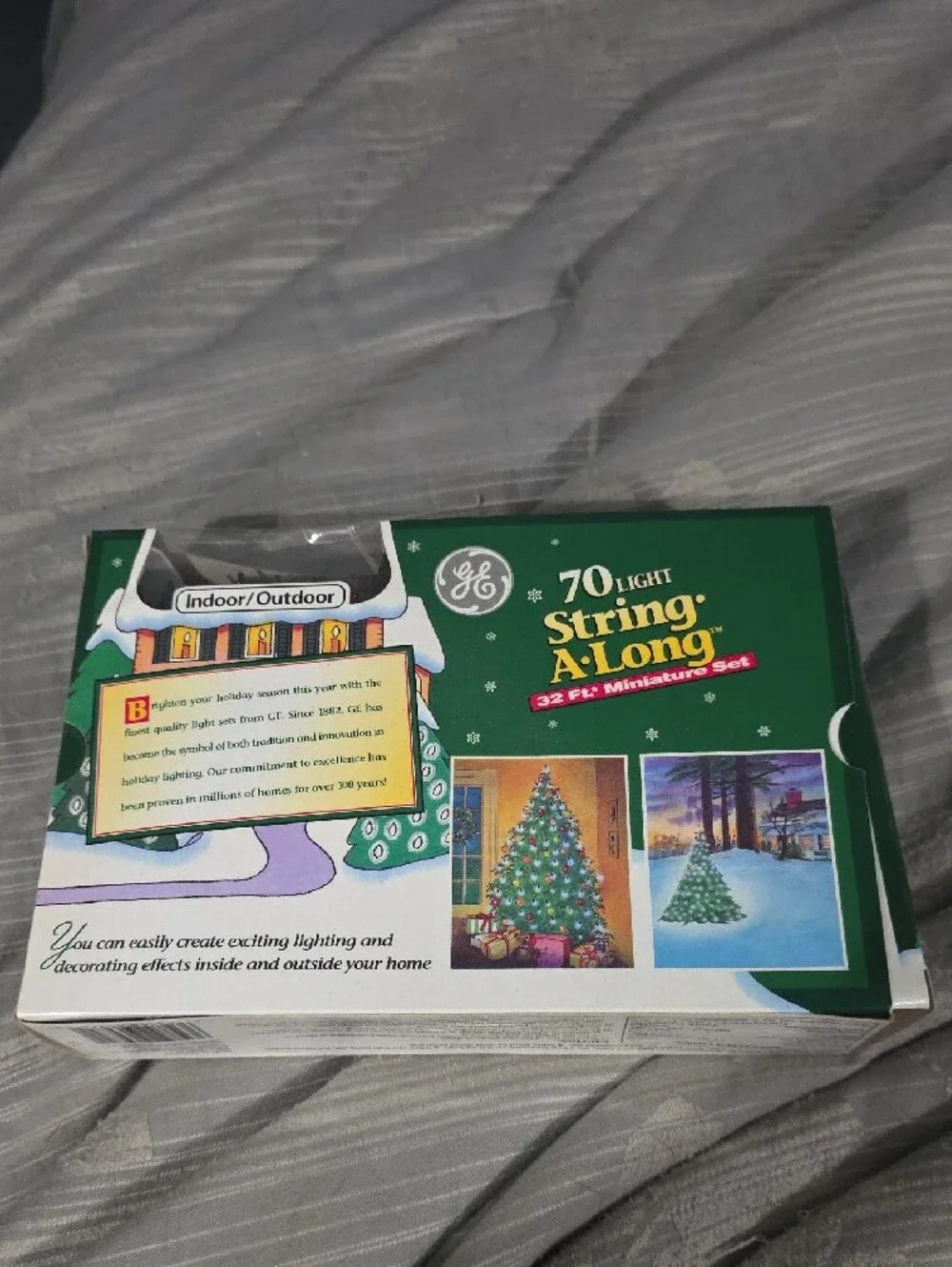 Vintage GE 70-Light String-A-Long Multi-Colored Holiday Lights  NOS Original Box